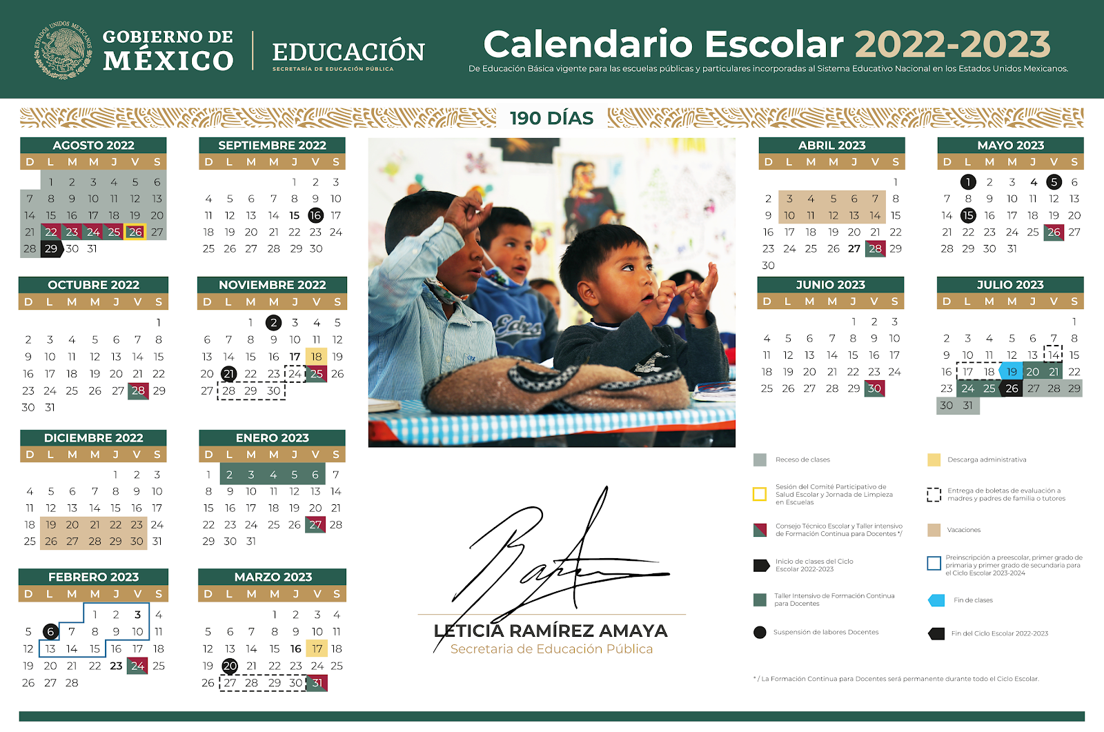 Calendario 2022 A 2023 Informa SE sobre las modificaciones realizadas al Calendario Escolar 2022- 2023 de Educación Básica - Portal Recrea